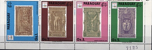Парагвай, 1990, История Олимпиад, марка на марке. 4 марки